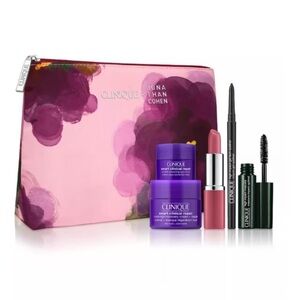 Clinique Beauty Collection with Pink and Purple Bag